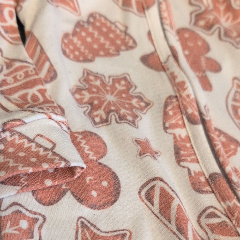 Cream and Brown Cozy Footies One Pieces - Picture 4 of 7